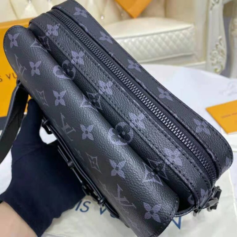 Louis Vuitton LV Women Steamer Messenger Monogram Eclipse Coated Canvas