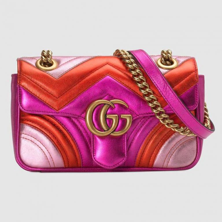 Gucci GG Women GG Marmont Mini Chain Bag - LULUX