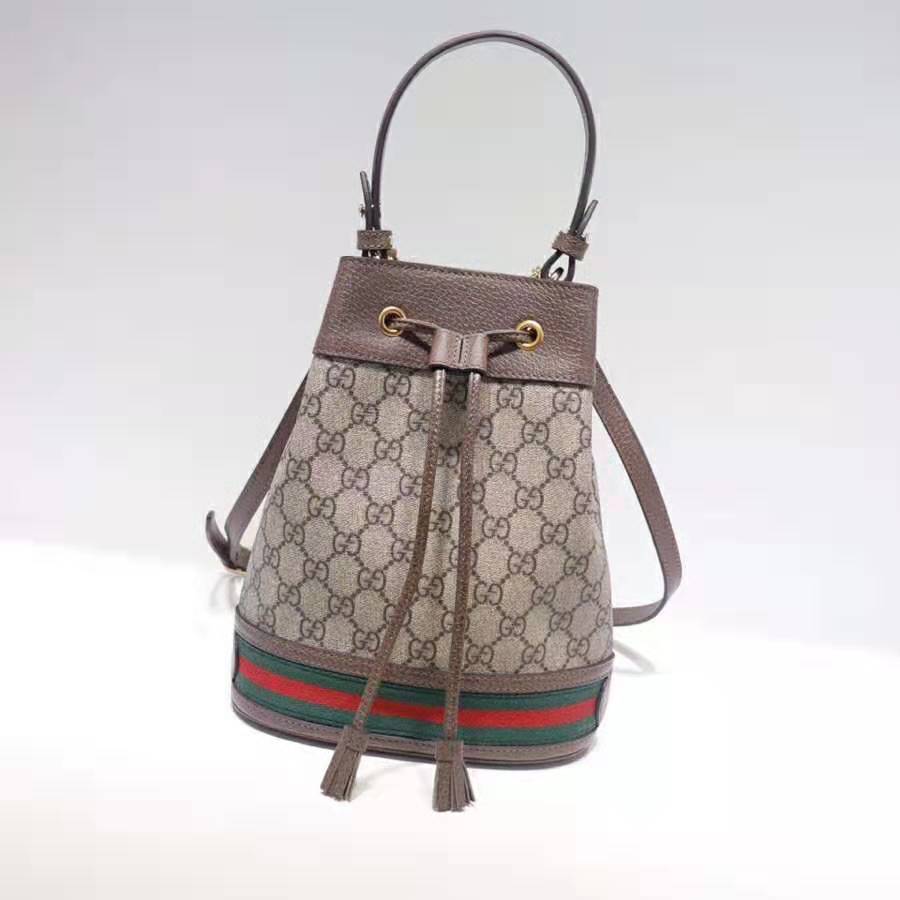 Gucci GG Women Ophidia Small GG Bucket Bag - LULUX