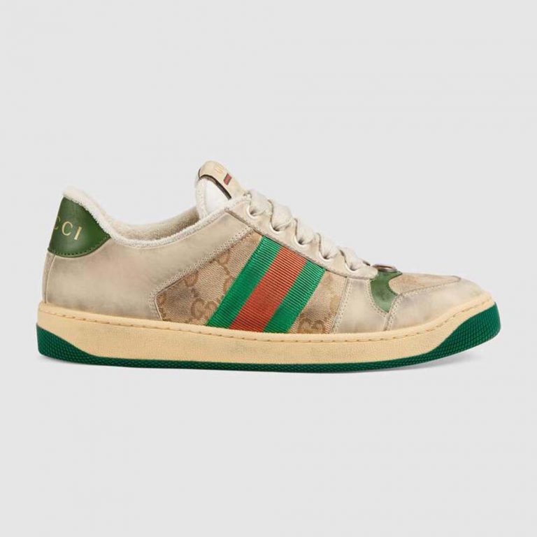 Gucci Women Ace Sneaker with Crystals White - LULUX