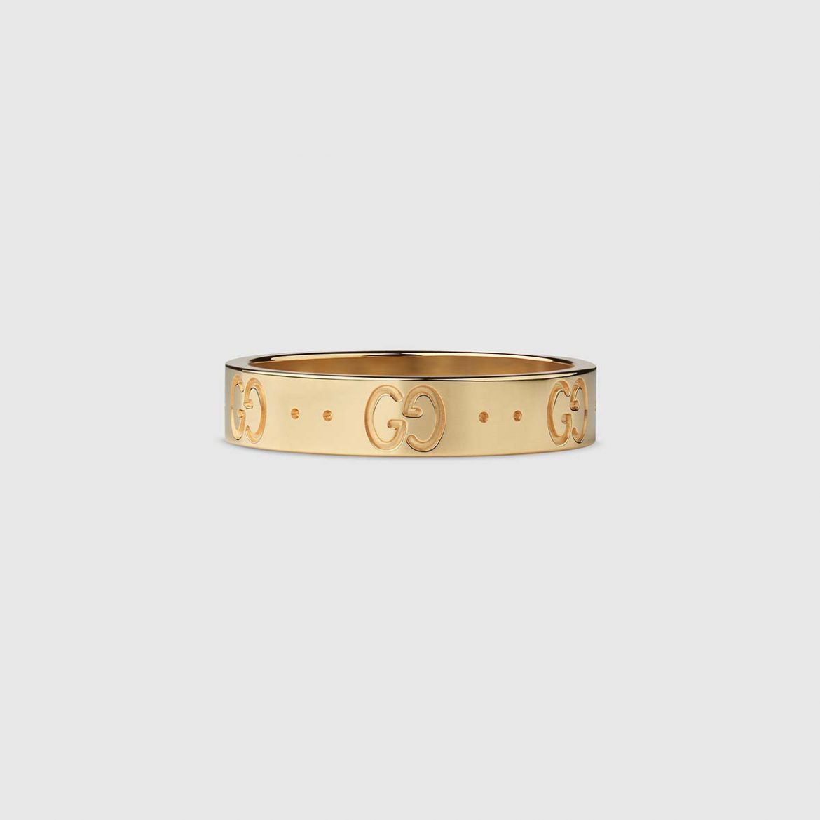 Gucci Women Lcon Thin Band Jewelry Gold