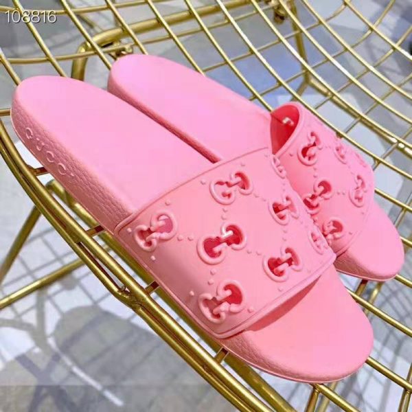 womens rubber gg slide sandal
