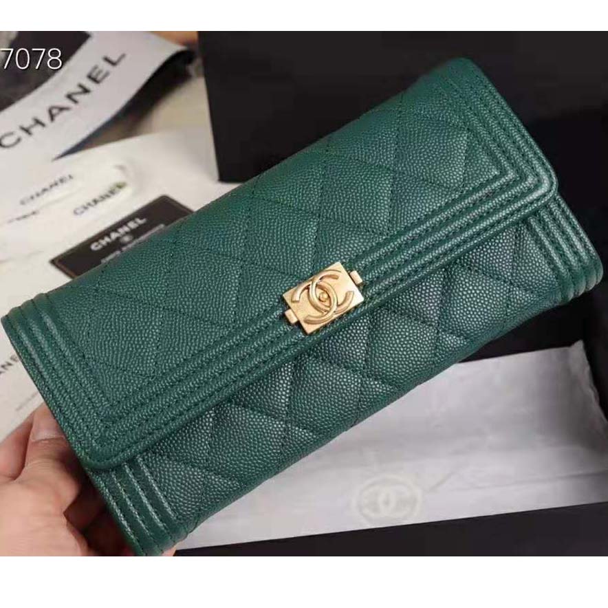 classic long flap wallet chanel