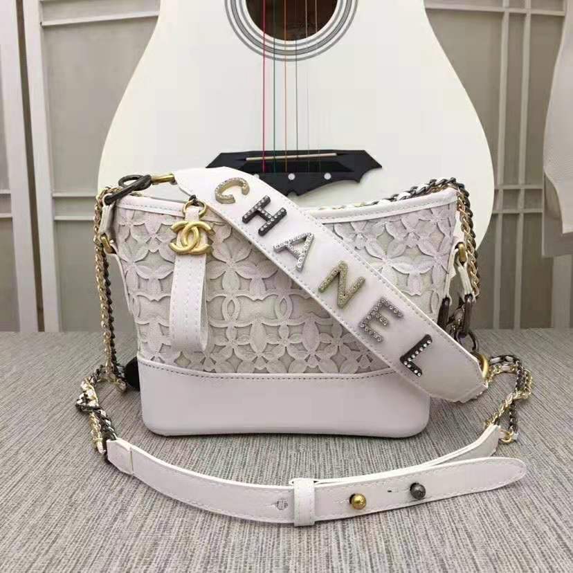 chanel gabrielle small white