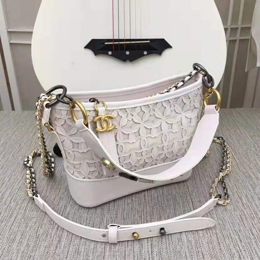 Chanel Small Gabrielle Hobo - White Crossbody Bags, Handbags - CHA946210