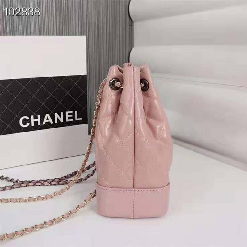Small hobo bag, Velvet & gold-tone metal, pink — Fashion | CHANEL