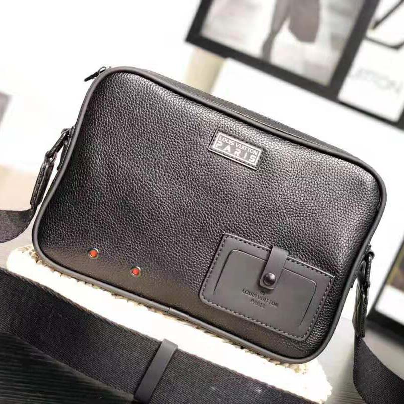 Alpha messenger leather satchel Louis Vuitton Black in Leather - 32162750