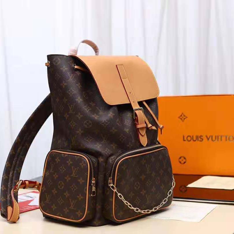 Louis Vuitton Trio Backpack Travel Bag M44658 Gold Chain
