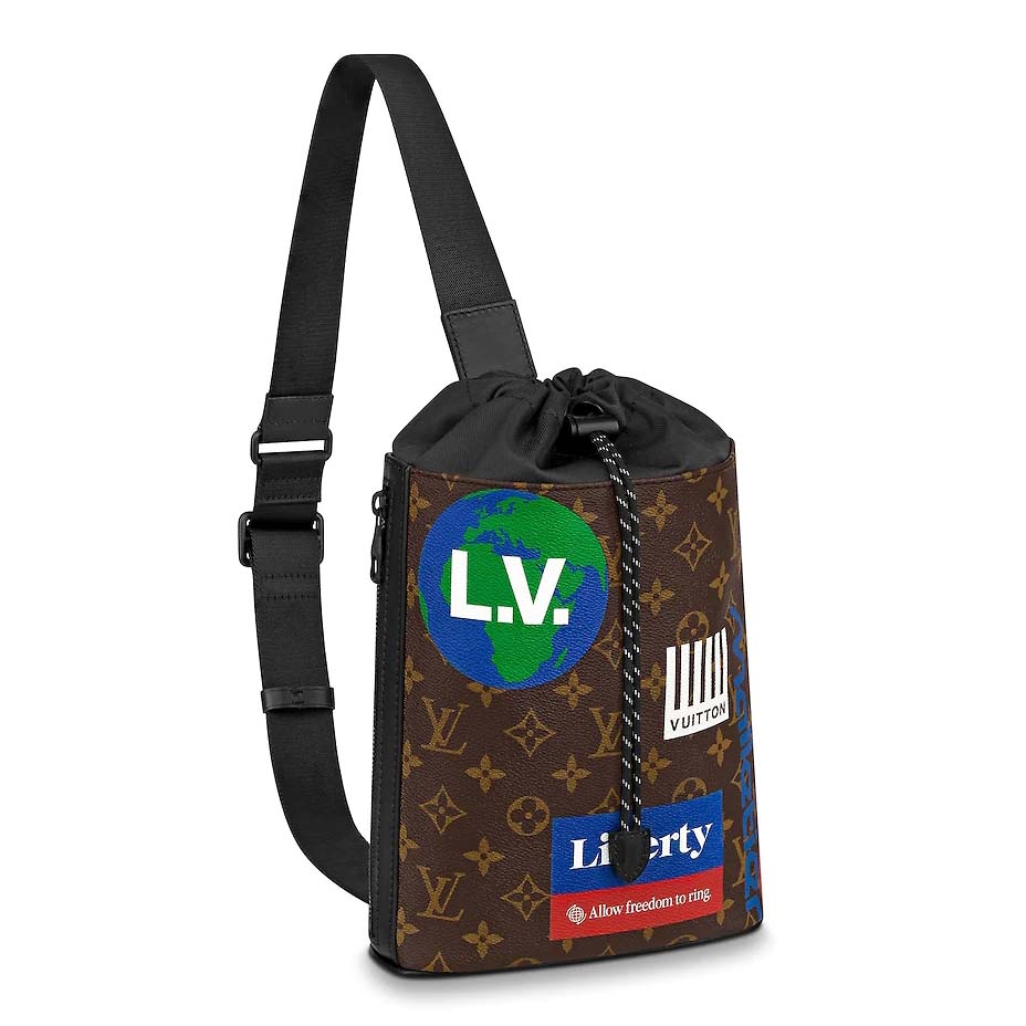 Louis Vuitton LV Men Chalk Sling Bag in Monogram Canvas - LULUX