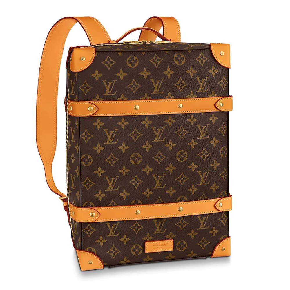 Louis Vuitton LV Men Soft Trunk Backpack PM in Monogram Canvas-Brown - LULUX