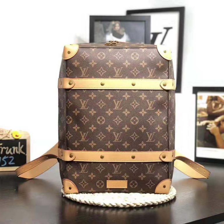 Authentic Louis Vuitton Soft Trunk Backpack Monogram PM in Canvas with Gold  Tone