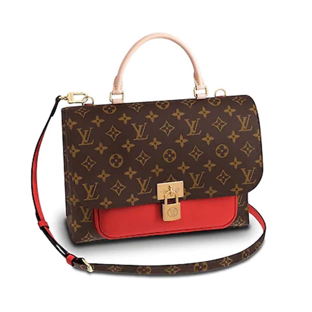 Louis Vuitton LV Women Marignan Bag in Monogram Canvas and Calf Leather - LULUX