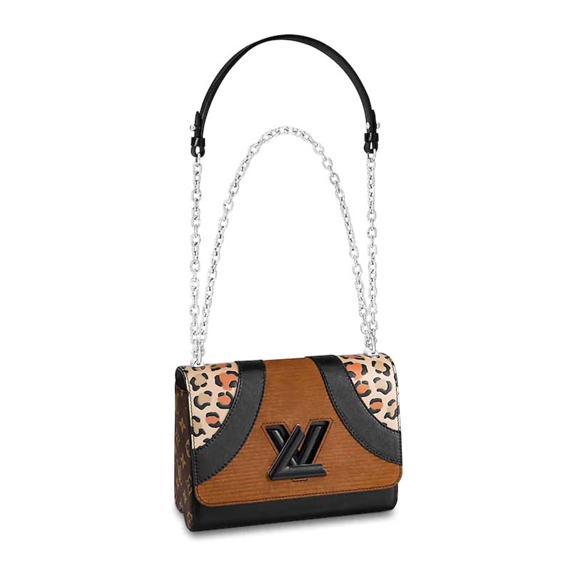 Louis Vuitton LV Women Twist MM Bag-Brown - LULUX