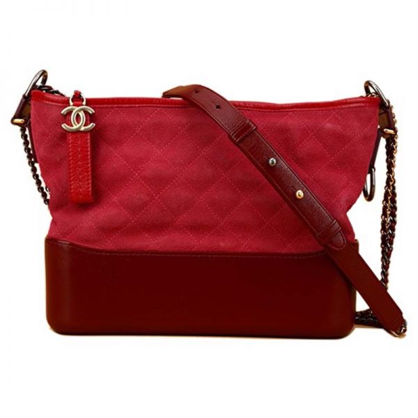 chanel gabrielle bag red