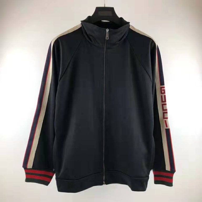 Gucci Men Oversize Technical Jersey Jacket - LULUX