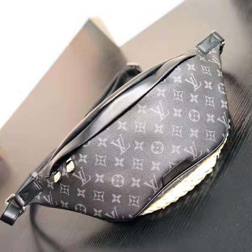 Louis Vuitton LV Men Discovery Bumbag in Monogram Eclipse Canvas-Grey - LULUX