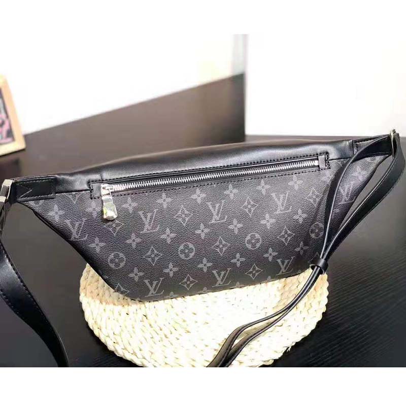 LV LV Men Discovery Bumbag in Monogram Eclipse Canvas-Grey in 2023
