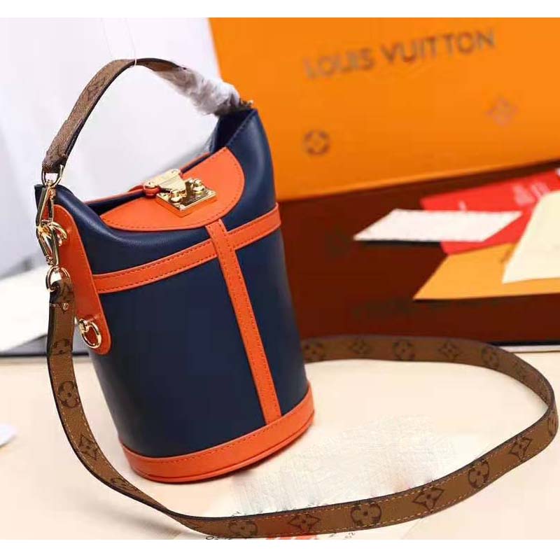 Louis Vuitton LV Men Duffle Bag Handbag in Smooth Calfskin Leather-Brown - LULUX
