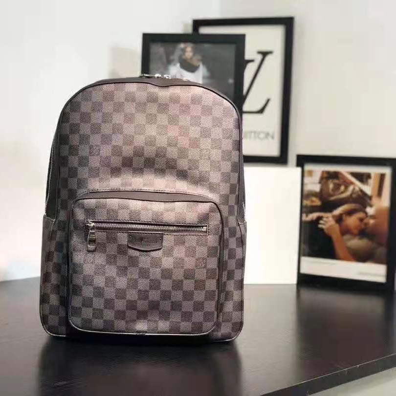 Louis Vuitton Josh Backpack Damier Graphite Pixel Gray in Coated Canvas with  Silver-tone - US