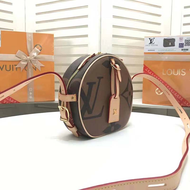 Louis Vuitton LV Women Boite Chapeau Souple Bag in Monogram and Reverse ...