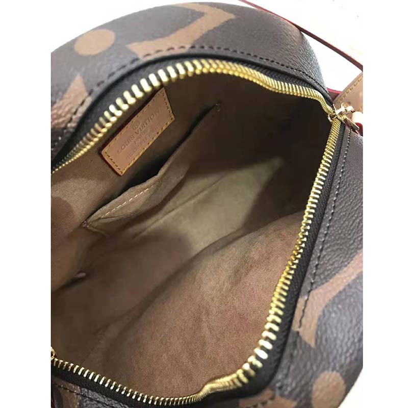Louis Vuitton LV Women Boite Chapeau Souple Bag in Monogram and Reverse Coated Canvas-Brown - LULUX