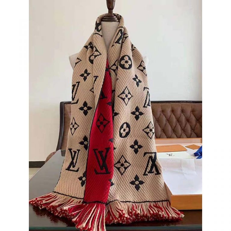Louis Vuitton LV Women Wool Scarf Shawl Scarf from