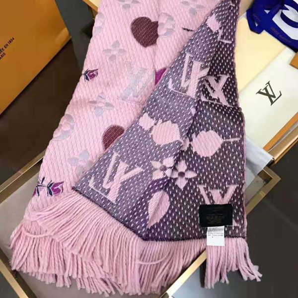 Louis Vuitton LV Women Logomania A La Folie Scarf with Silk Wool-Pink ...