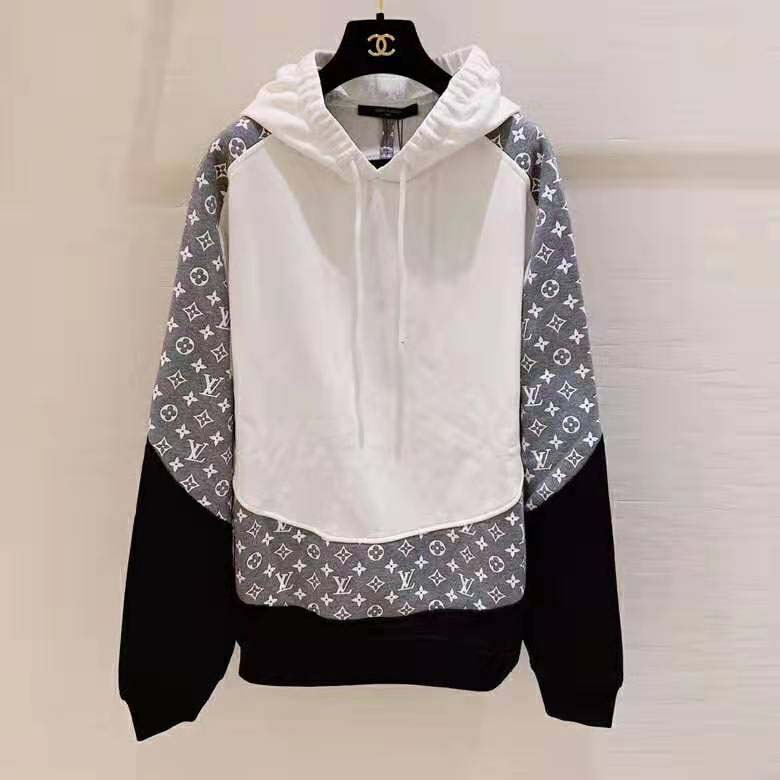 Louis vuitton white unisex hoodie for men women lv luxury brand clothing  clothes outfit 83 hdlux