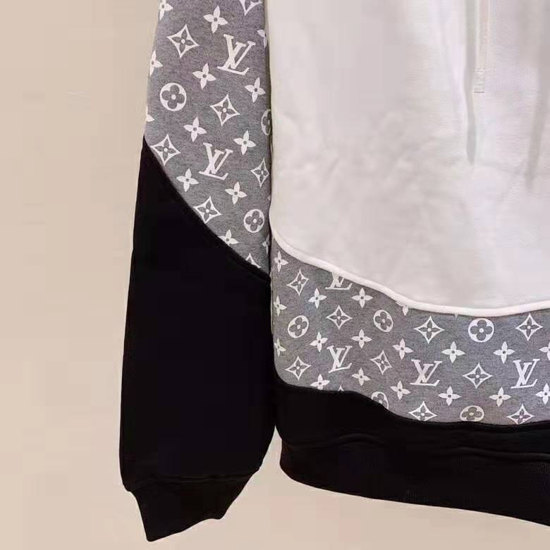 Louis Vuitton LV Women Monogram Circle Cut Hoodie in 100% Cotton-Grey - LULUX