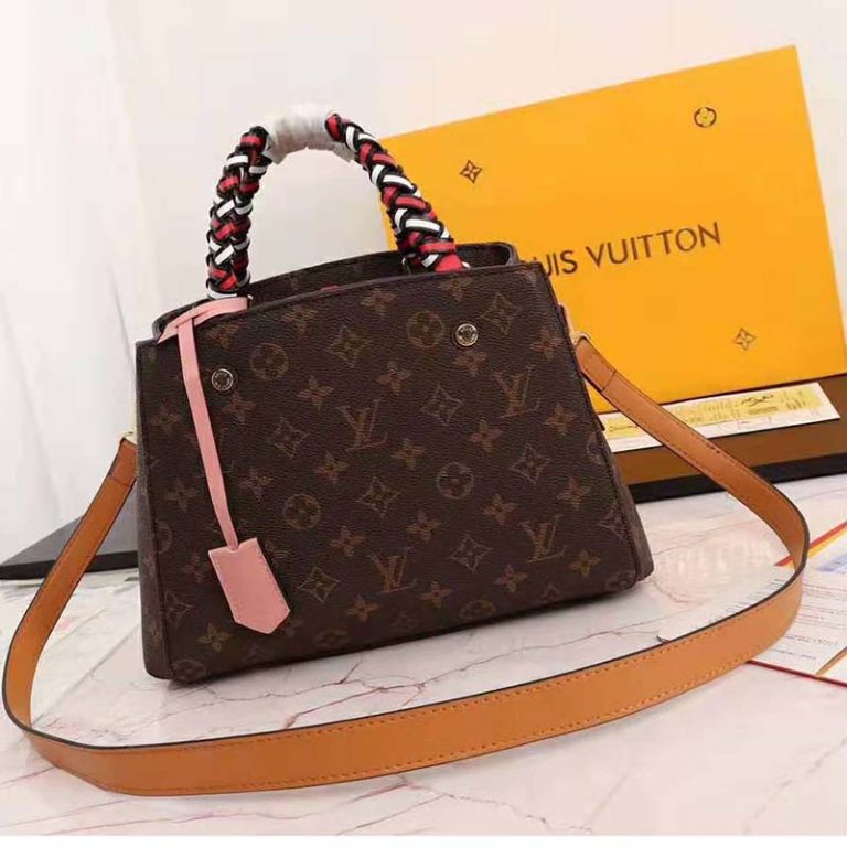 Louis Vuitton LV Women Montaigne BB Handbag in Monogram Canvas-Brown ...