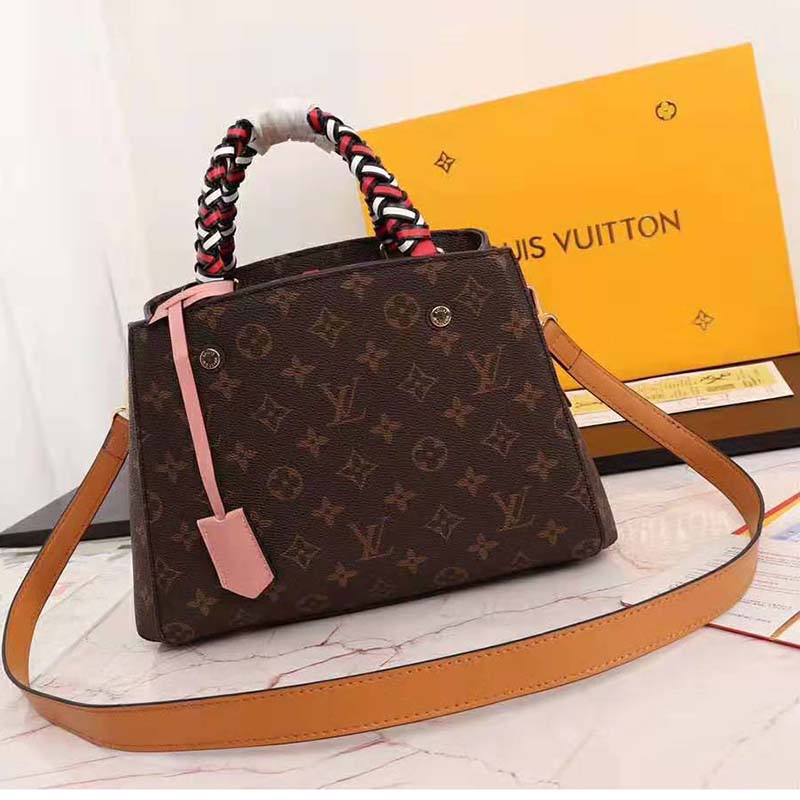 Louis Vuitton LV Women Montaigne BB Handbag in Monogram Canvas-Brown - LULUX