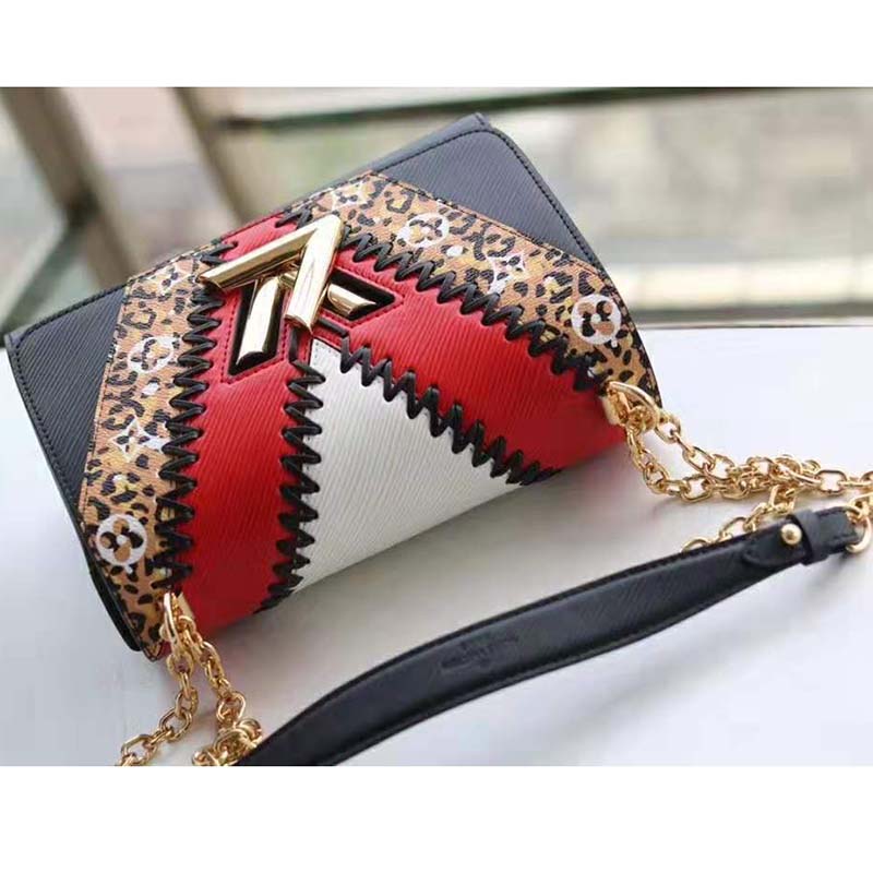 Louis Vuitton LV Women Twist MM Handbag in Grained Epi Leather - LULUX