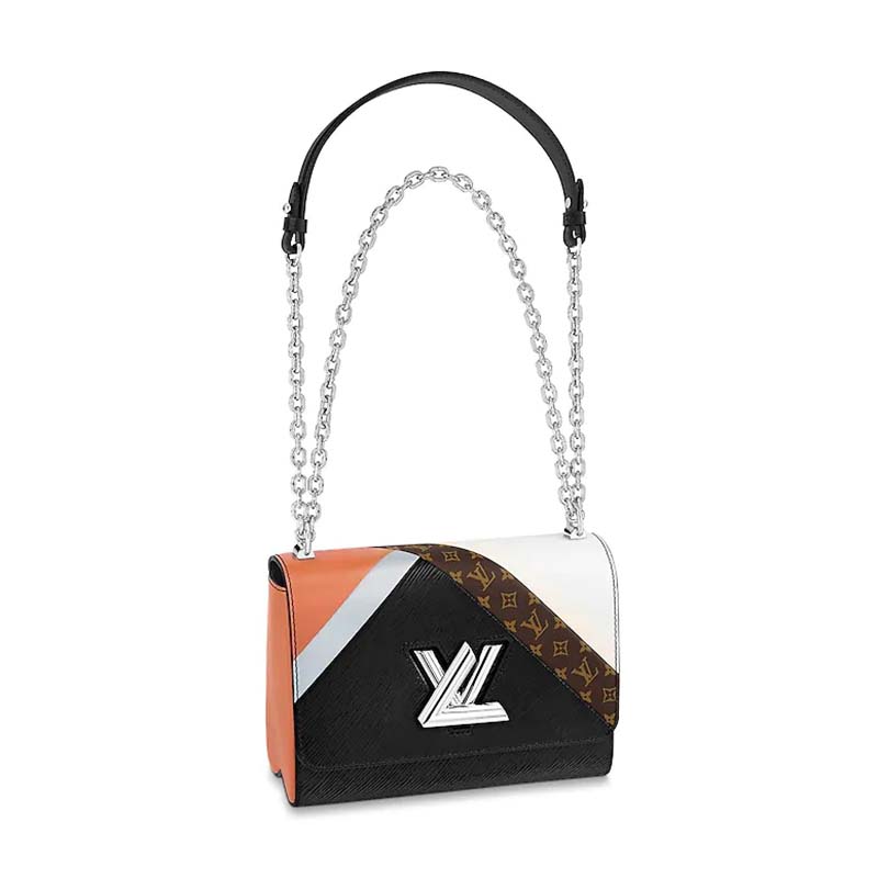 Louis Vuitton LV Women Twist MM Handbag in Printed and Embossed Calfskin - LULUX