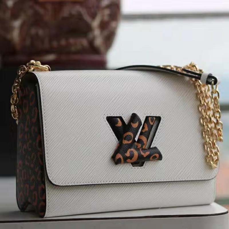 Twist leather handbag Louis Vuitton Beige in Leather - 35767927