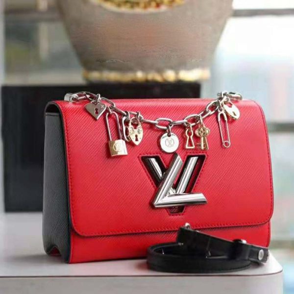 Louis Vuitton Lv Women Twist Pm Lv Love Lock Charms Handbag In Epi