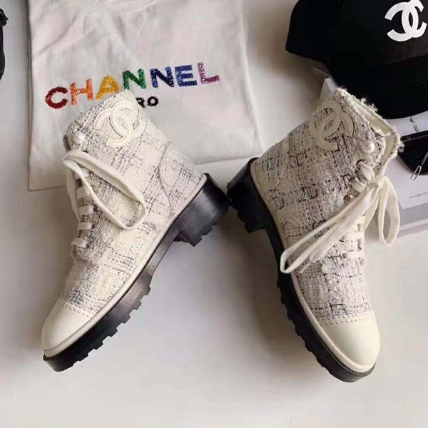 chanel shoe boots