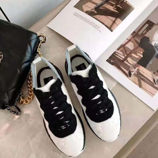 chanel black sneakers womens