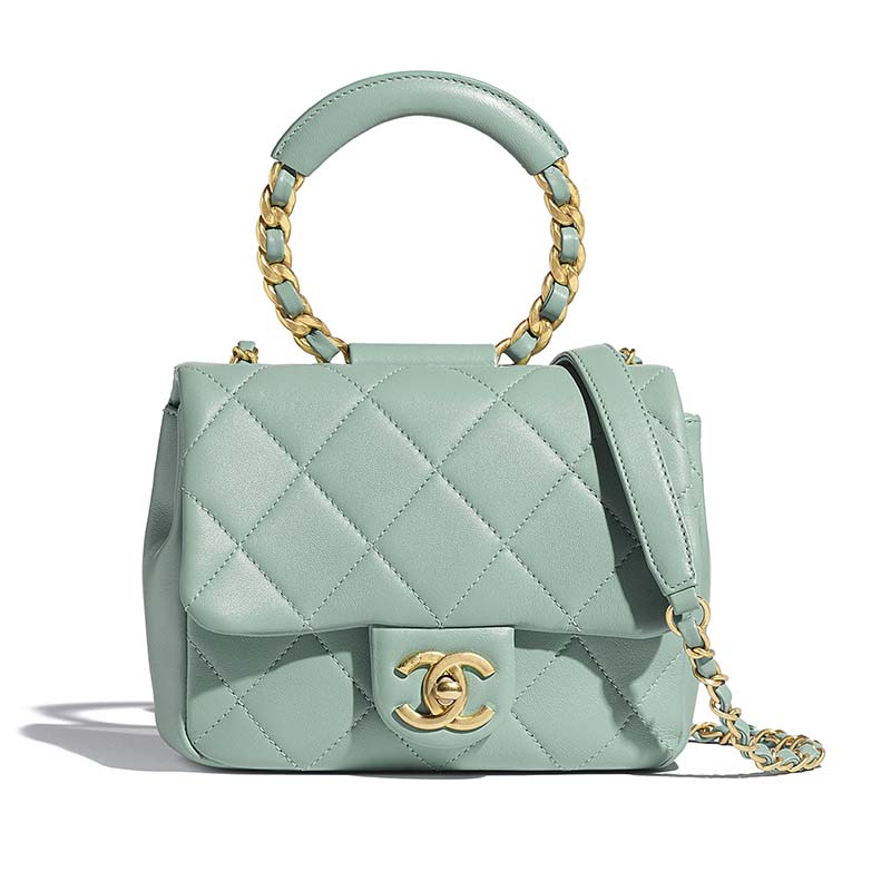 small blue chanel bag