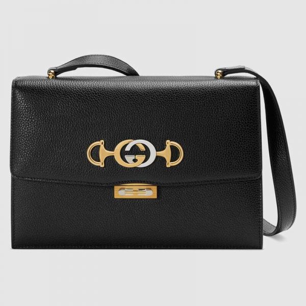 Gucci GG Women Gucci Zumi Grainy Leather Small Shoulder Bag - LULUX