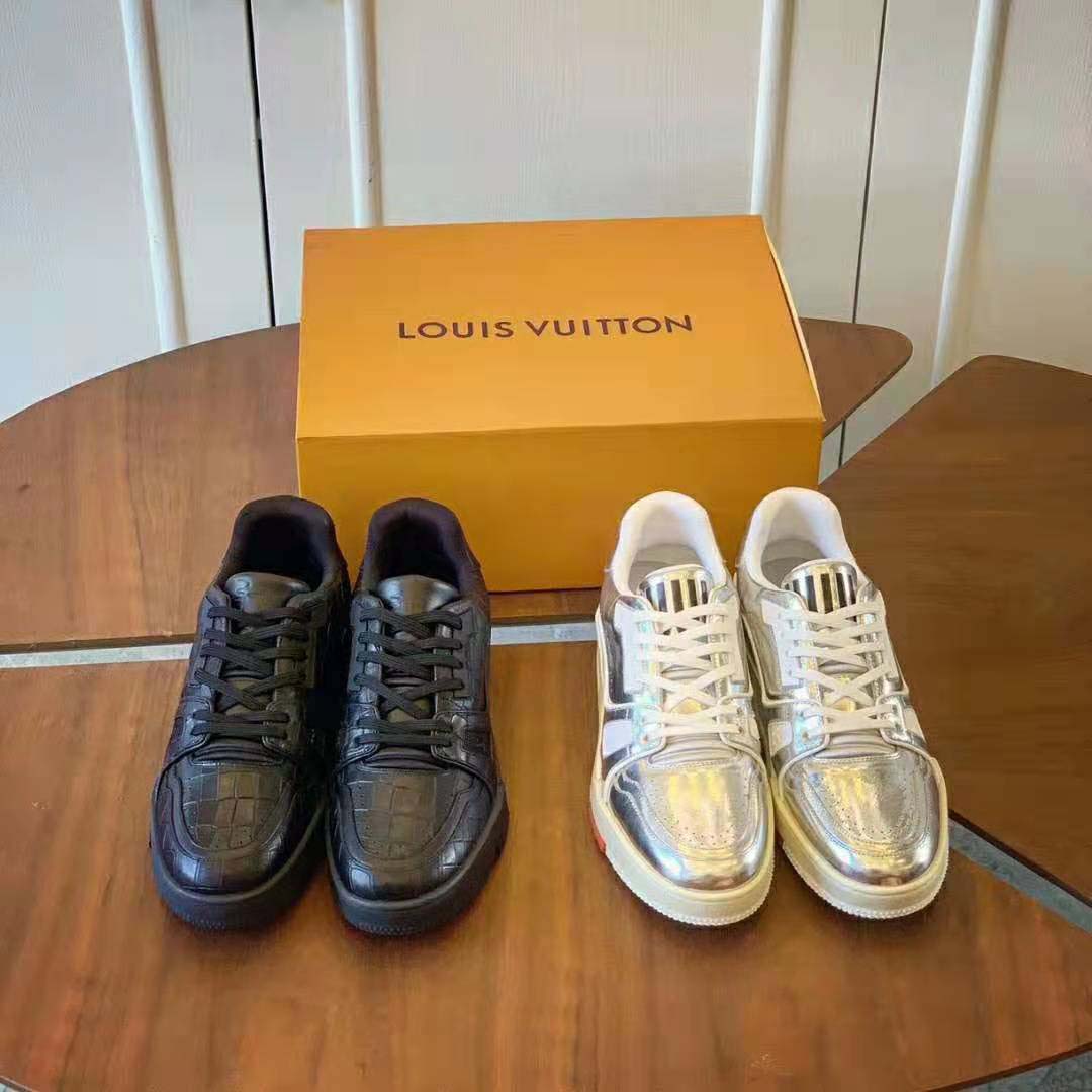 Louis Vuitton Mens Casual Shoes Sneakers Trainer Black | semashow.com