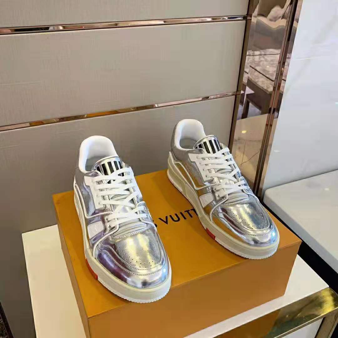 LV trainers silver new