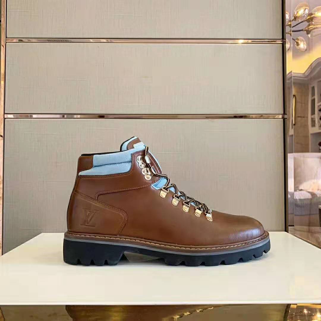 Louis Vuitton Men's Outland Ankle Boots Limited Edition Monogram Glaze  Canvas Brown 154038426