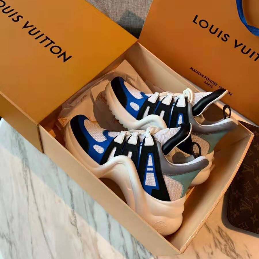 Louis Vuitton Black Monogram Canvas And Mesh LV Archlight Sneakers