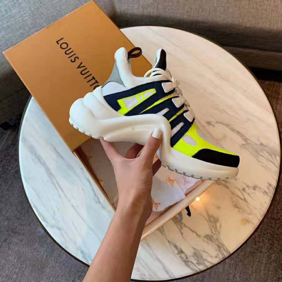 White Louis Vuitton Archlight Low-Top Sneakers For Sale at 1stDibs