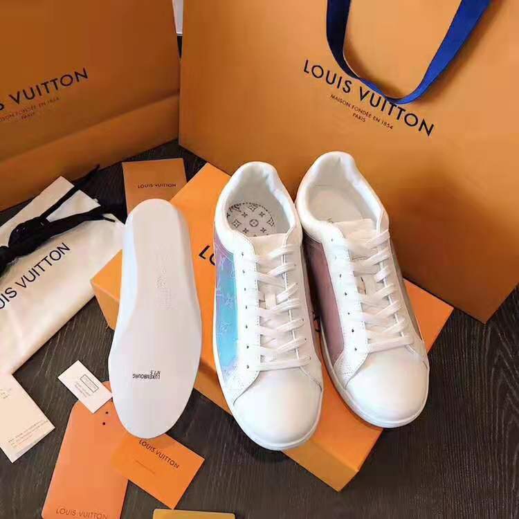 Louis Vuitton, Shoes, Rare Nib Sz 9 Lv Iridescent Louis Vuitton  Luxembourg Sneakers