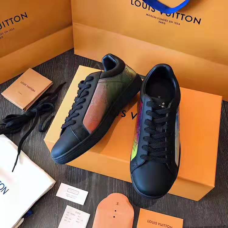 Louis Vuitton Luxembourg Iridescent Prism Sneakers - Black