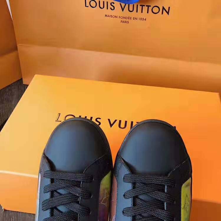 Louis Vuitton LV Unisex LV Luxembourg Sneaker in Iridescent Monogram  Textile and Calf Leather-Rose - LULUX