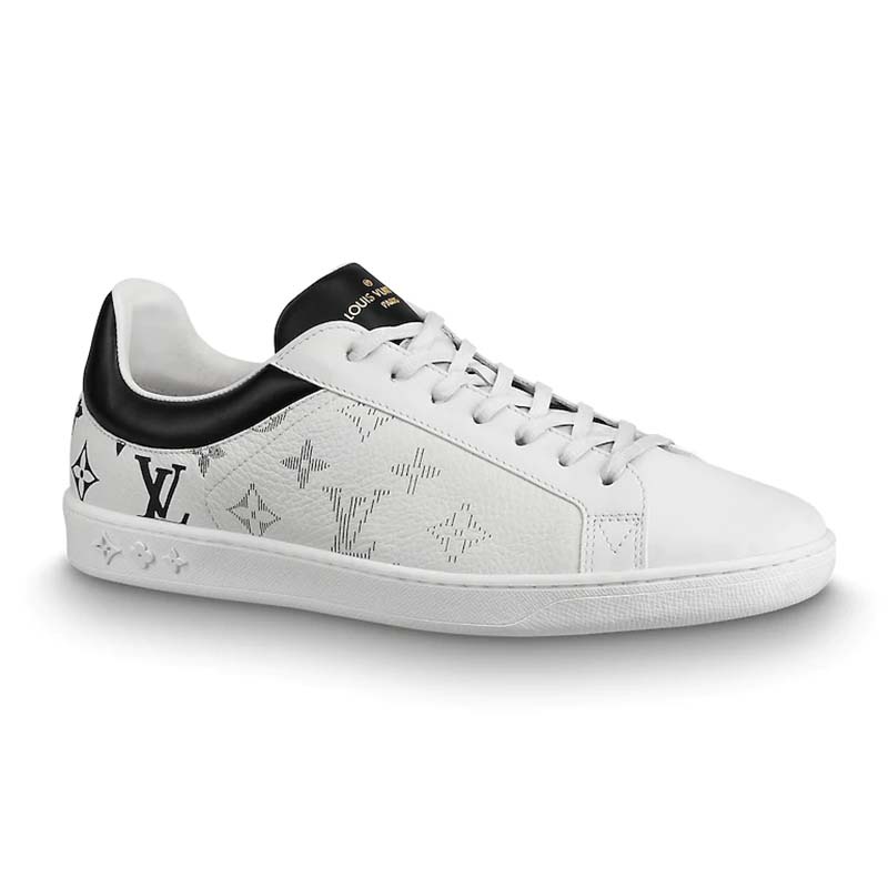 Louis Vuitton LV Unisex Luxembourg Sneaker in White Grained Calf ...