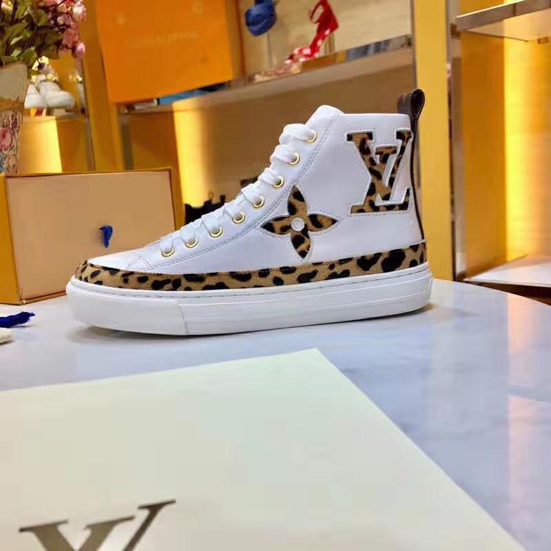 LOUIS VUITTON LV Monogram Catogram Stellar High Top Sneaker Boots