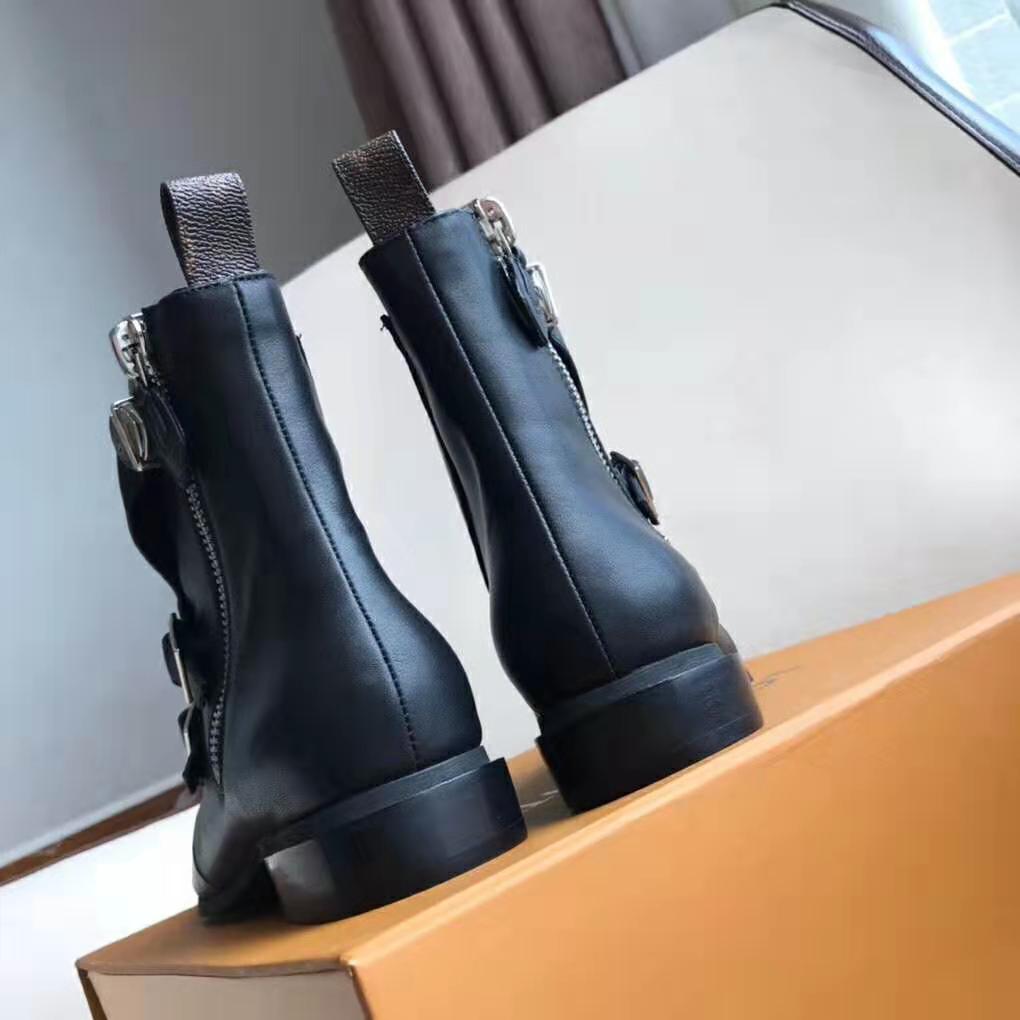 Louis Vuitton LV Women Jumble Flat Ankle Boot in Calf Leather-Black - LULUX